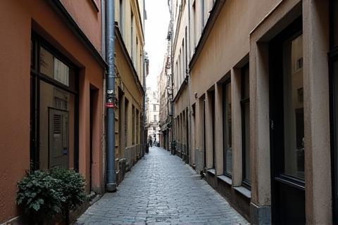 Discovering a charming hidden alley during a Berliner Stadtansichten tour in Berlin